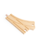 Bigjigs Rail Curved Points Wooden Railway Expansion Pack 2 Pieces
