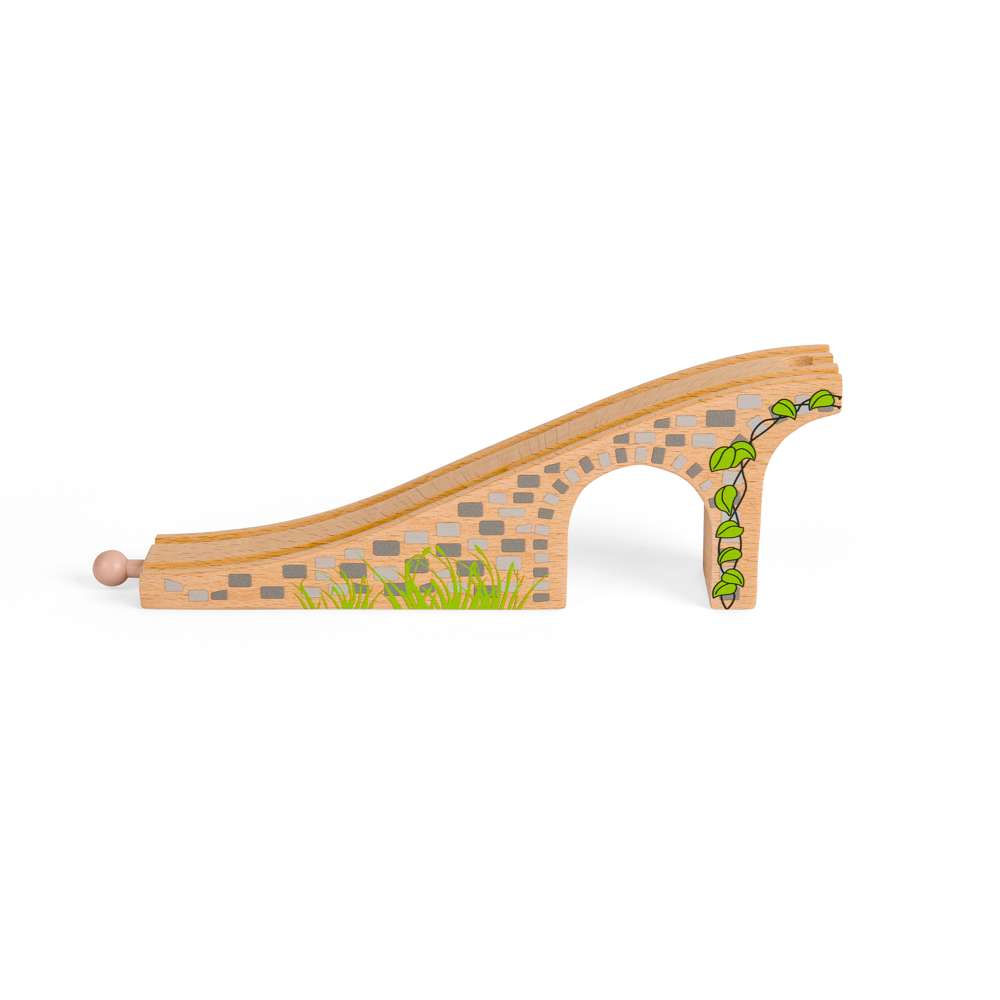 Bigjigs Rail Wooden Three Arch Bridge Train Set Accessory 2 Pieces