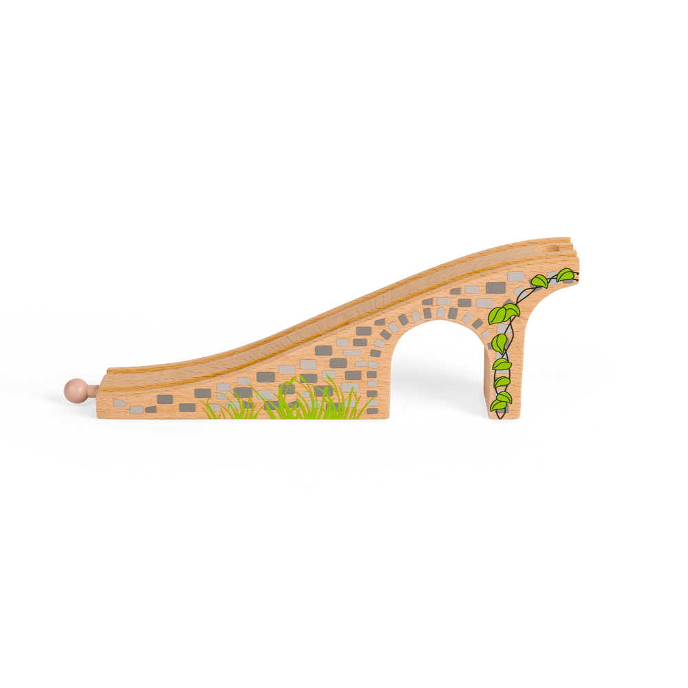 Bigjigs Rail Wooden Three Arch Bridge Train Set Accessory 2 Pieces