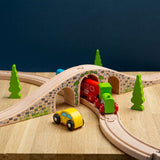 Bigjigs Rail Wooden Three Arch Bridge Train Set Accessory 2 Pieces