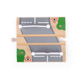Bigjigs Rail Wooden Level Crossing Railway Accessory for Kids