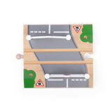 Bigjigs Rail Wooden Level Crossing Railway Accessory for Kids