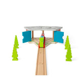 Bigjigs Rail Triple Engine Shed Wooden Train Set Accessory Compatible with Major Brands 3 Years Plus