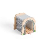 Bigjigs Rail Grey Stone Tunnel Wooden Train Set Accessory