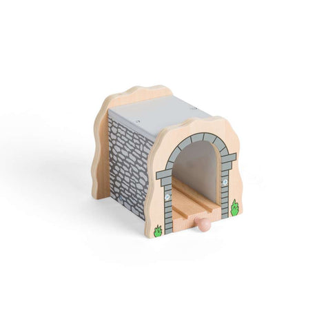 Bigjigs Rail Grey Stone Tunnel Wooden Train Set Accessory