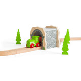 Bigjigs Rail Grey Stone Tunnel Wooden Train Set Accessory