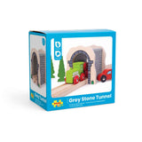 Bigjigs Rail Grey Stone Tunnel Wooden Train Set Accessory