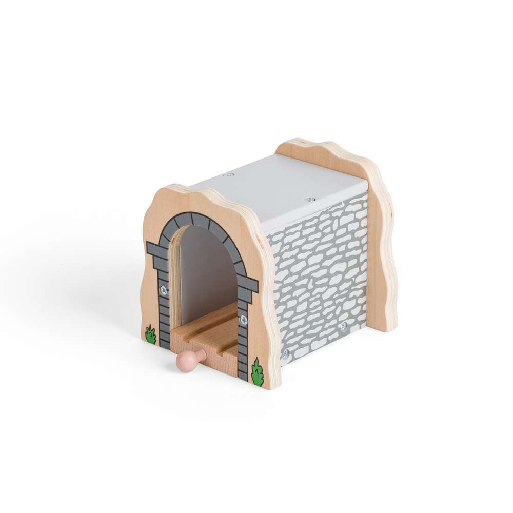 Bigjigs Rail Grey Stone Tunnel Wooden Train Set Accessory