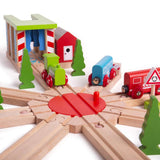 Bigjigs Rail 8 Way Turntable Wooden Railway Expansion Pack Accessories