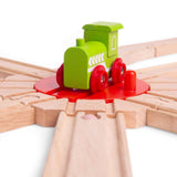 Bigjigs Rail 8 Way Turntable Wooden Railway Expansion Pack Accessories