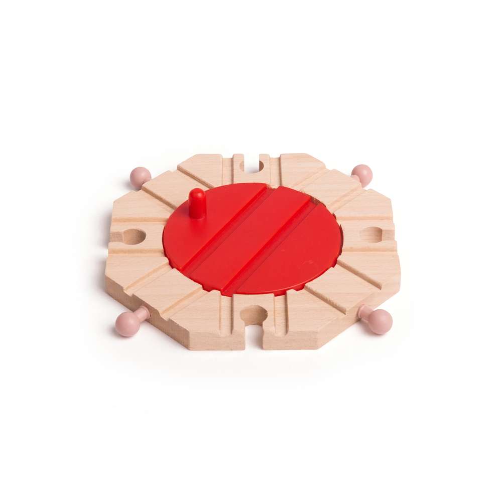 Bigjigs Rail 8 Way Turntable Wooden Railway Expansion Pack Accessories