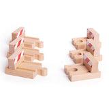 Bigjigs Rail Wooden Railway Buffers Expansion Pack 6 Pieces