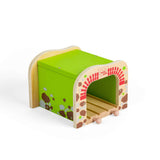 Bigjigs Rail Double Tunnel Wooden Train Set Accessory Compatible with Major Brands