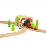 Bigjigs Rail Double Tunnel Wooden Train Set Accessory Compatible with Major Brands