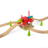 Bigjigs Rail Wooden Lifting Bridge Train Set Accessory with Track 3 Pieces