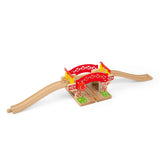 Bigjigs Rail Wooden Lifting Bridge Train Set Accessory with Track 3 Pieces