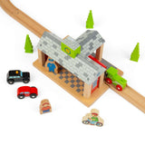 Bigjigs Rail Wooden Railway Station Toy Train Set Accessory