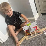 Bigjigs Rail Wooden Railway Station Toy Train Set Accessory