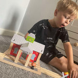 Bigjigs Rail Wooden Railway Station Toy Train Set Accessory