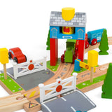 Bigjigs Rail Wooden Signal Box Railway Road Accessory 3 Pieces