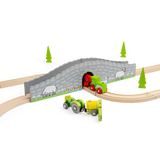 Bigjigs Rail Wooden Farm Bridge Accessory for Toy Train Sets 2 Pieces