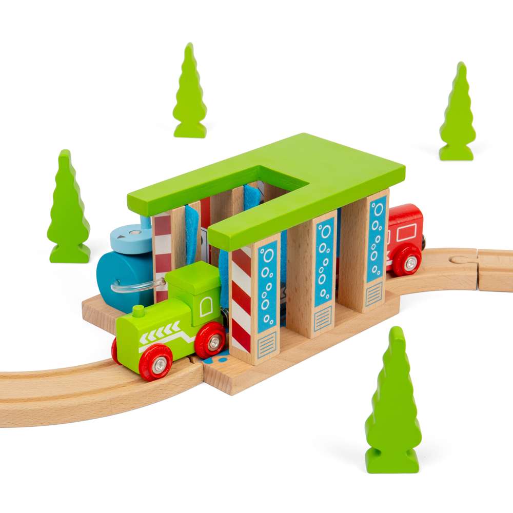 Bigjigs Rail Wooden Train Washer Accessory for Wooden Railway Sets