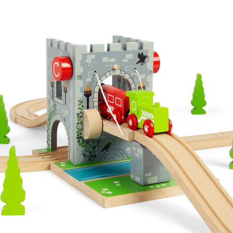 Bigjigs Rail Wooden Drawbridge Train Set Accessory for Kids 3 Years Plus