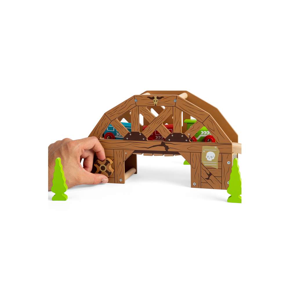 Bigjigs Rail Rickety Bridge Wooden Train Set Accessory for Kids 3 Years Plus