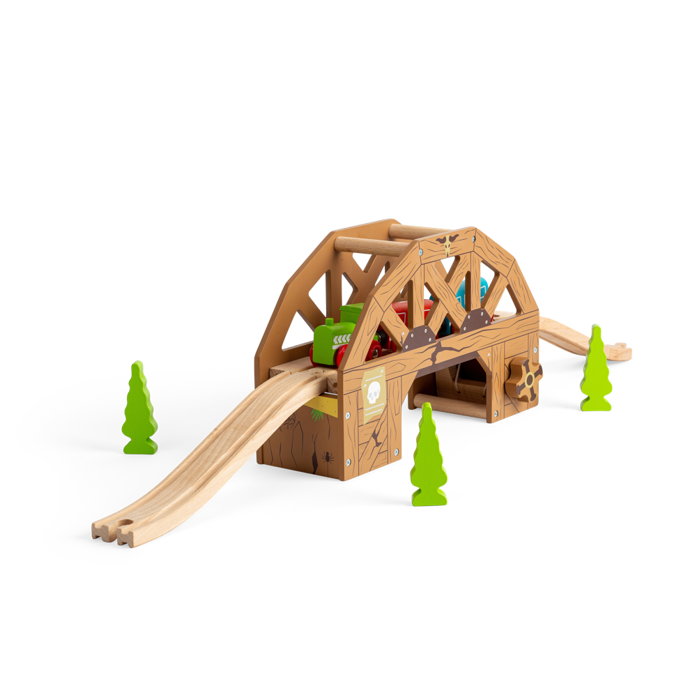 Bigjigs Rail Rickety Bridge Wooden Train Set Accessory for Kids 3 Years Plus