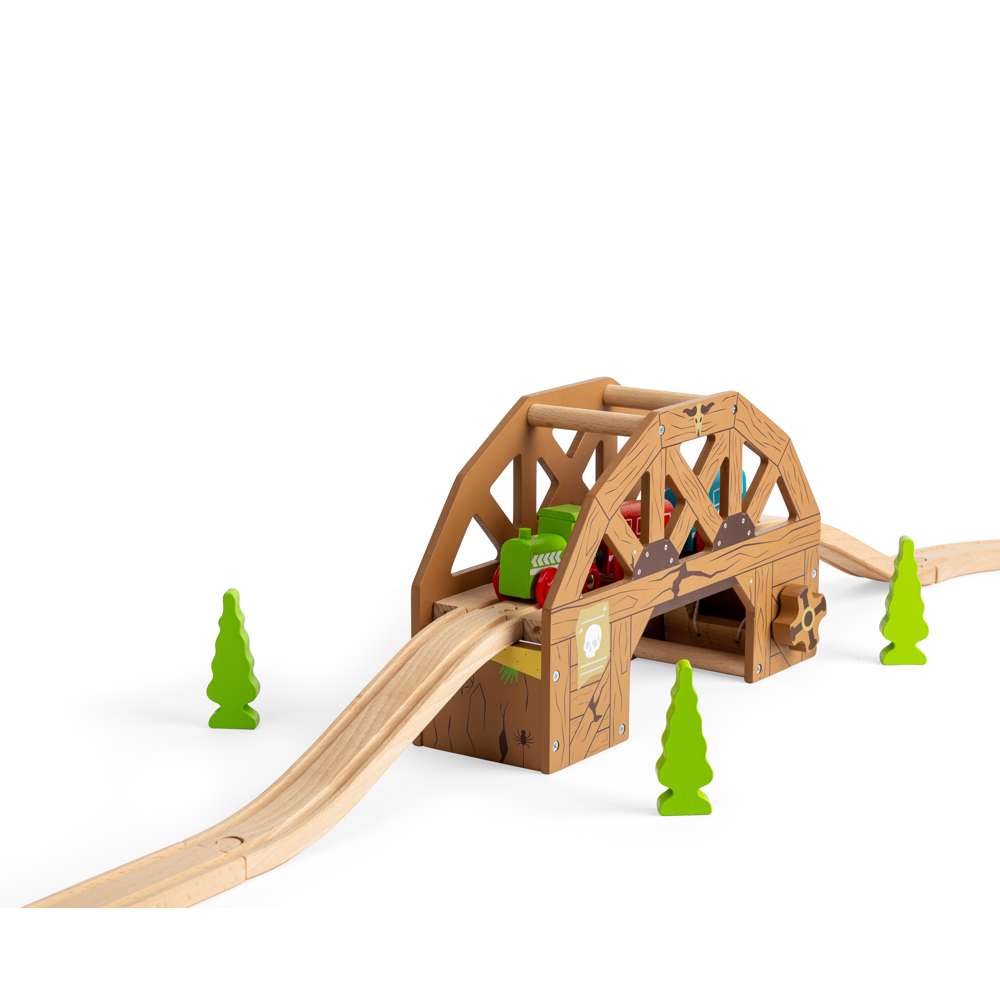 Bigjigs Rail Rickety Bridge Wooden Train Set Accessory for Kids 3 Years Plus