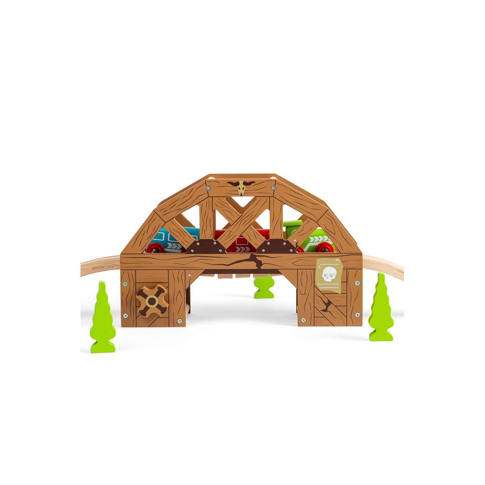 Bigjigs Rail Rickety Bridge Wooden Train Set Accessory for Kids 3 Years Plus