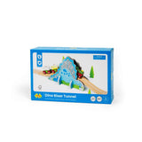 Bigjigs Rail Dino Riser Tunnel 2 in 1 Wooden Railway Accessory for Kids Train Sets