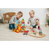 Bigjigs Rail Ferris Wheel Wooden Train Tunnel Accessory for Ages 3 Plus