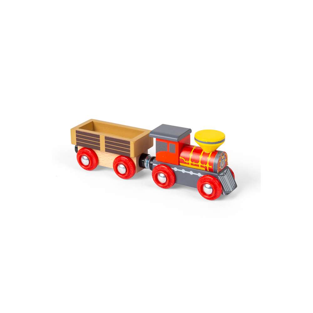 Bigjigs Rail Wild West Train Set 62 Piece Wooden Railway for Kids 3 Years Plus