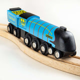Bigjigs Rail Heritage Collection Mallard Wooden Train Engine Locomotive Toy