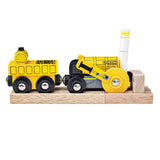 Bigjigs Rail Stephensons Rocket Wooden Engine and Carriage Toy Train
