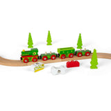 Bigjigs Rail Dinosaur Railway Engine and Carriages Wooden Toy Train Set with Tracks
