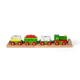 Bigjigs Rail Dinosaur Railway Engine and Carriages Wooden Toy Train Set with Tracks