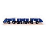 Bigjigs Rail Southeastern High Speed 1 HS1 Wooden Train Toy with Carriage and Track