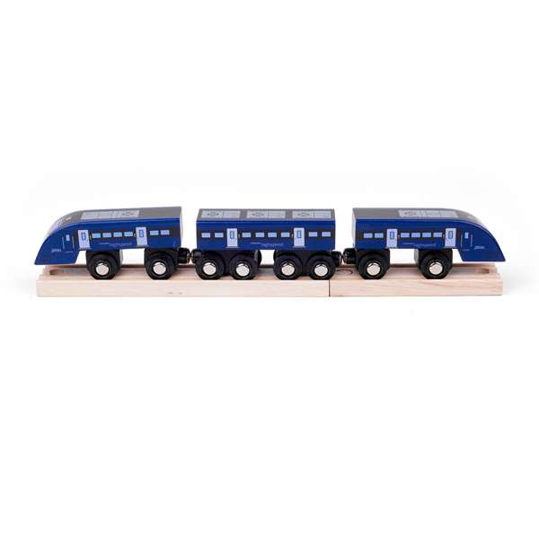 Bigjigs Rail Southeastern High Speed 1 HS1 Wooden Train Toy with Carriage and Track