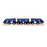 Bigjigs Rail Southeastern High Speed 1 HS1 Wooden Train Toy with Carriage and Track