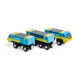 Bigjigs Rail City 85 Wooden Toy Train Intercity 125 with 3 Carriages and Track 3 Years Plus