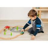 Bigjigs Rail City 85 Wooden Toy Train Intercity 125 with 3 Carriages and Track 3 Years Plus