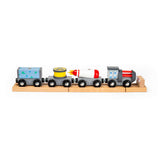 Bigjigs Rail Wooden Space Train Set with 3 Carriages and 9 Pieces for Kids 3 Years Plus
