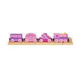 Bigjigs Rail Wooden Princess Train Set for Toddlers 18 Months Plus 9 Pieces
