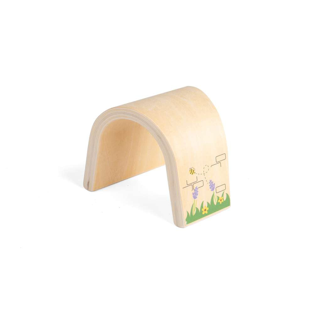 Bigjigs Rail Curved Tunnel Wooden Train Set Accessory 3 Pieces
