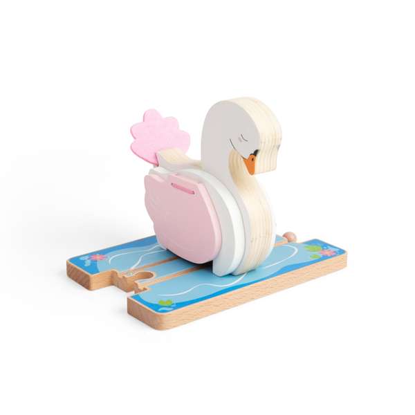 Bigjigs Rail Wooden Swan Tunnel Train Set Accessory