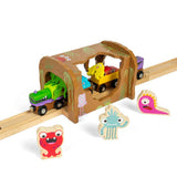 Bigjigs Rail Wooden Monster Tunnel Train Accessory for Wooden Railway Sets