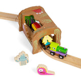 Bigjigs Rail Wooden Monster Tunnel Train Accessory for Wooden Railway Sets