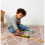 Bigjigs Rail Wooden Monster Train with Engine and 3 Carriages for Wooden Railway Sets